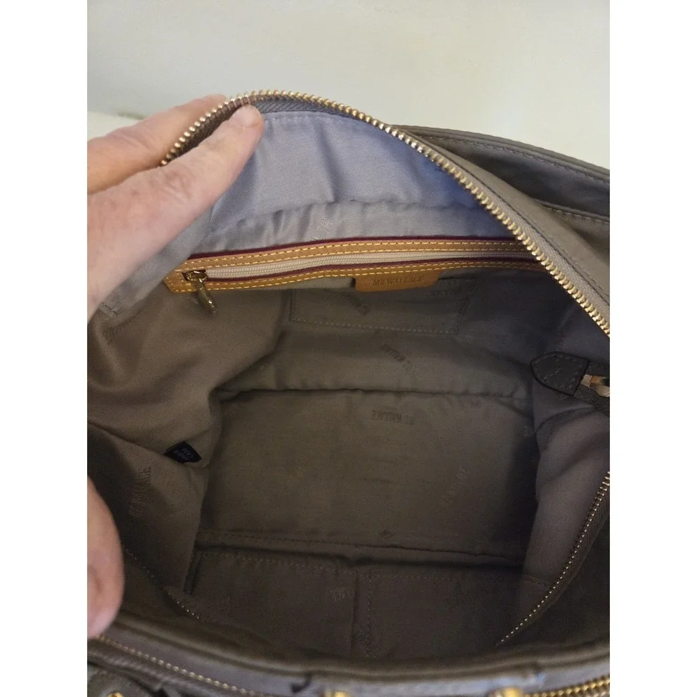 MZ Wallace Taupe Small Nikki Bedford Satchel Tote‎ Hand Bag